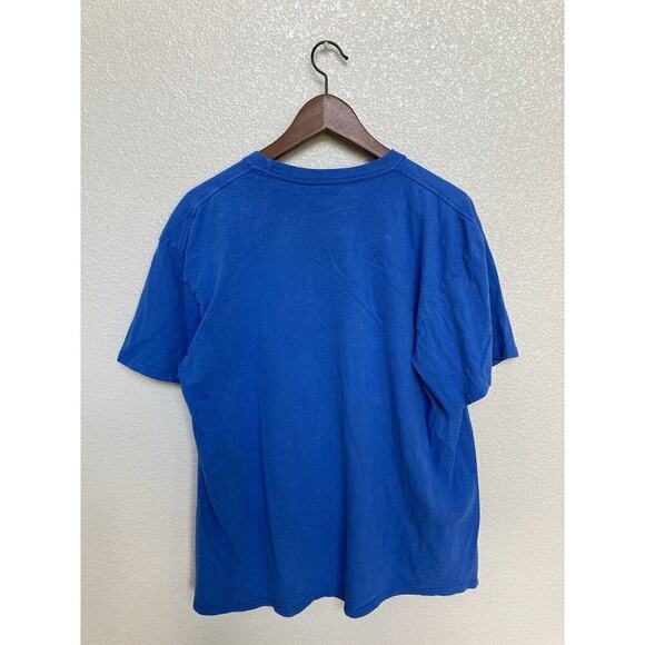 Vintage Brisco Brands Blue mens popeye tshirt XL big flex 90s short sleeve - Picture 5 of 5